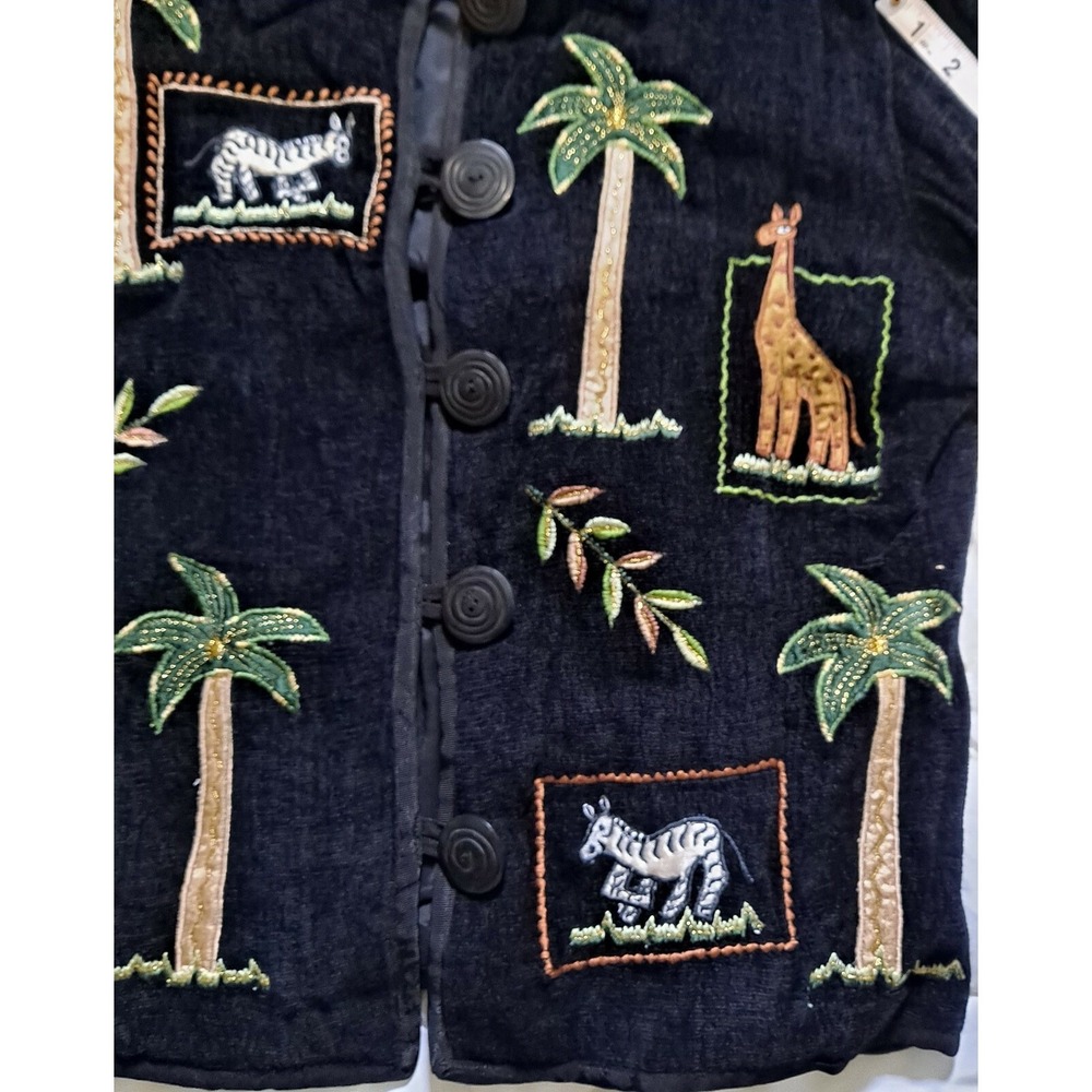 💜embroidery‎ Sweater Jacket Size S❤️ - Picture 6 of 11